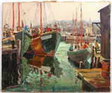 Untitled by Melville F. Stark, Oil on canvas(woven), sold Dec 2024
