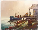 Longboat Key by Melville F. Stark, Oil on canvas, sold Dec 2024