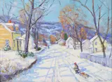 Untitled by Christopher Willett, Oil on board, sold Dec 2024