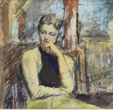 Untitled by Ben Solowey, Watercolor and pen and ink, sold Mar 2025