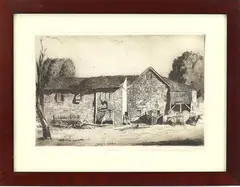 Improvidence by Daniel Garber, Etching and drypoint, sold Mar 2025