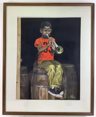 Untitled by Columbus Knox, Watercolor on paper, sold Mar 2025