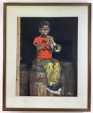 Untitled by Columbus Knox, Watercolor on paper, sold Mar 2025