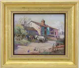 Farm at Flourtown by George A. Newman, Oil on board, sold Mar 2025