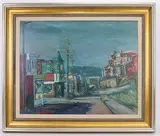 Across the Schuykill by Walter Emerson Baum, Oil on board, sold Mar 2025