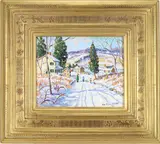 Road to Pipersville by Christopher G. Willett, Oil on board, sold Mar 2025