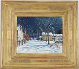 George Sotter's Studio-House Solebury/Buckingham by Christopher G. Willett, Oil on board, sold Mar 2025