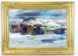 Frozen Delaware by John Fulton Folinsbee, Oil on canvas, offered Mar 2025