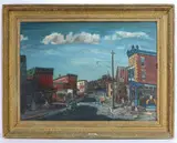 West Philadelphia by Walter Emerson Baum, Oil on board, sold Mar 2025