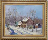 Untitled by Ray Overpeck, Oil on board, sold Mar 2025