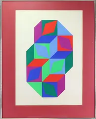 Maeght-Tridium by Victor Vasarely, Screenprint, sold Dec 2022