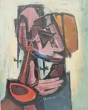Untitled by Richard Rogers, Oil on board, sold Dec 2022