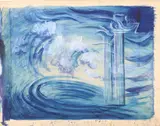 The Planets: Mercury by Hugh Stevenson, Oil on paper, sold Dec 2022
