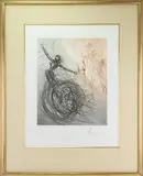 Femmes les Vagues from Les Hippies - Woman in the Waves by Salvador Dalí, Drypoint, sold Dec 2022