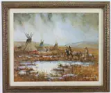 Untitled by Christopher G. Willett, Oil on canvas, sold Dec 2023
