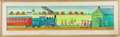 The Village of Silver Creek by John "Jack" Savitsky, Oil on board, sold Dec 2023