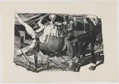 On The Lot by Robert Riggs, Lithograph, sold Dec 2023