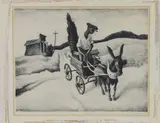 Lonesome Road by Thomas Hart Benton, Etching, sold Dec 2023