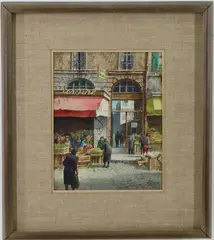 Paris by Henry Gasser, Watercolor, sold Dec 2023