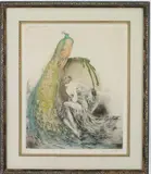 Untitled by Louis Icart, Drypoint etching, sold Dec 2023