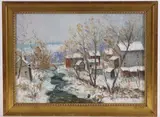 Untitled by Christopher G. Willett, Oil on board, sold Dec 2023