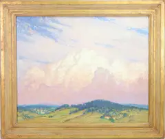 Untitled by George Sotter, Oil on board, sold Dec 2023