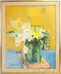 Flower Study by Guy Carleton Wiggins, Oil on canvas, sold Dec 2023