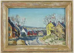 Old Bethlehem by Walter Emerson Baum, Oil on board, sold Dec 2023