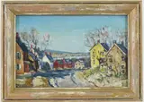 Old Bethlehem by Walter Emerson Baum, Oil on board, sold Dec 2023