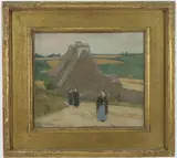 Untitled by Henry B. Snell, Oil on cardboard, sold Dec 2023