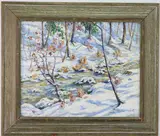 Untitled by Christopher Willett, Oil on board, sold Dec 2023