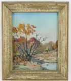 Autumn by Walter Emerson Baum, Oil on board, offered Dec 2023