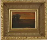 Untitled by George Inness, Oil on board, sold Dec 2023