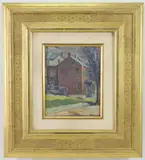 Untitled by Della J. Barber, Oil on board, sold Dec 2023