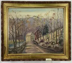 Untitled by John Berninger, Oil on board, sold Dec 2023