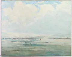 Untitled by Fred Wagner, Oil on canvas, sold Dec 2023