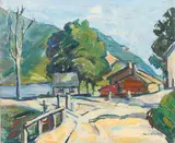 Estate of Della J. Barber by Della J. Barber, Oil on canvas, sold Dec 2023