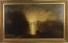 Untitled by George Loring Brown, Oil on canvas, sold Dec 2023