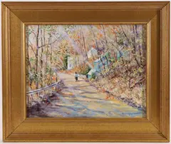 Untitled by Christopher Willett, Oil on board, sold Dec 2023