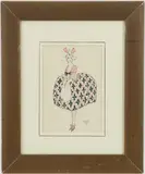 Untitled by Georges Barbier, Watercolor gouache, sold Dec 2023