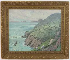 Untitled by Seán O'Connor, Oil on board, sold Dec 2023