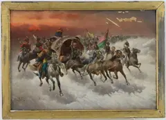Untitled by Adolf Baumgartner, Oil on wood, sold Dec 2023