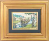 Estate of Della J. Barber by Della J. Barber, Oil on board, sold Dec 2023