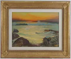 Untitled by Frank Montague Moore, Oil on board, sold Mar 2024