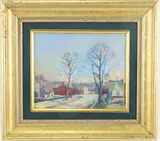 Untitled by Della J. Barber, Oil on board, sold Mar 2024