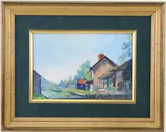 Untitled by Della J. Barber, Oil on board, sold Mar 2024