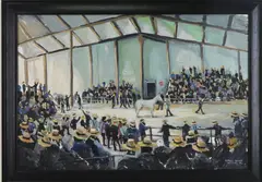 Untitled by Christopher Willett, Oil on board, offered Mar 2024