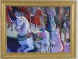 Carousel by Tom Birkner, Oil on canvas, offered Mar 2024
