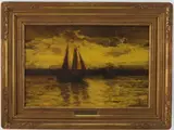 The Golden Hour by Frank Knox Morton Rehn, Oil on wood, sold Mar 2024
