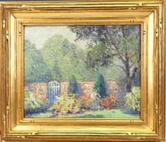 Garden Gate by Kenneth R. Nunamaker, Oil on board, sold Mar 2024